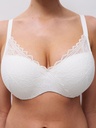 Soutien-gorge avec coques memory form enveloppant CHANTELLE EASY FEEL "Floral Touch" C94260 - Milk 0LW