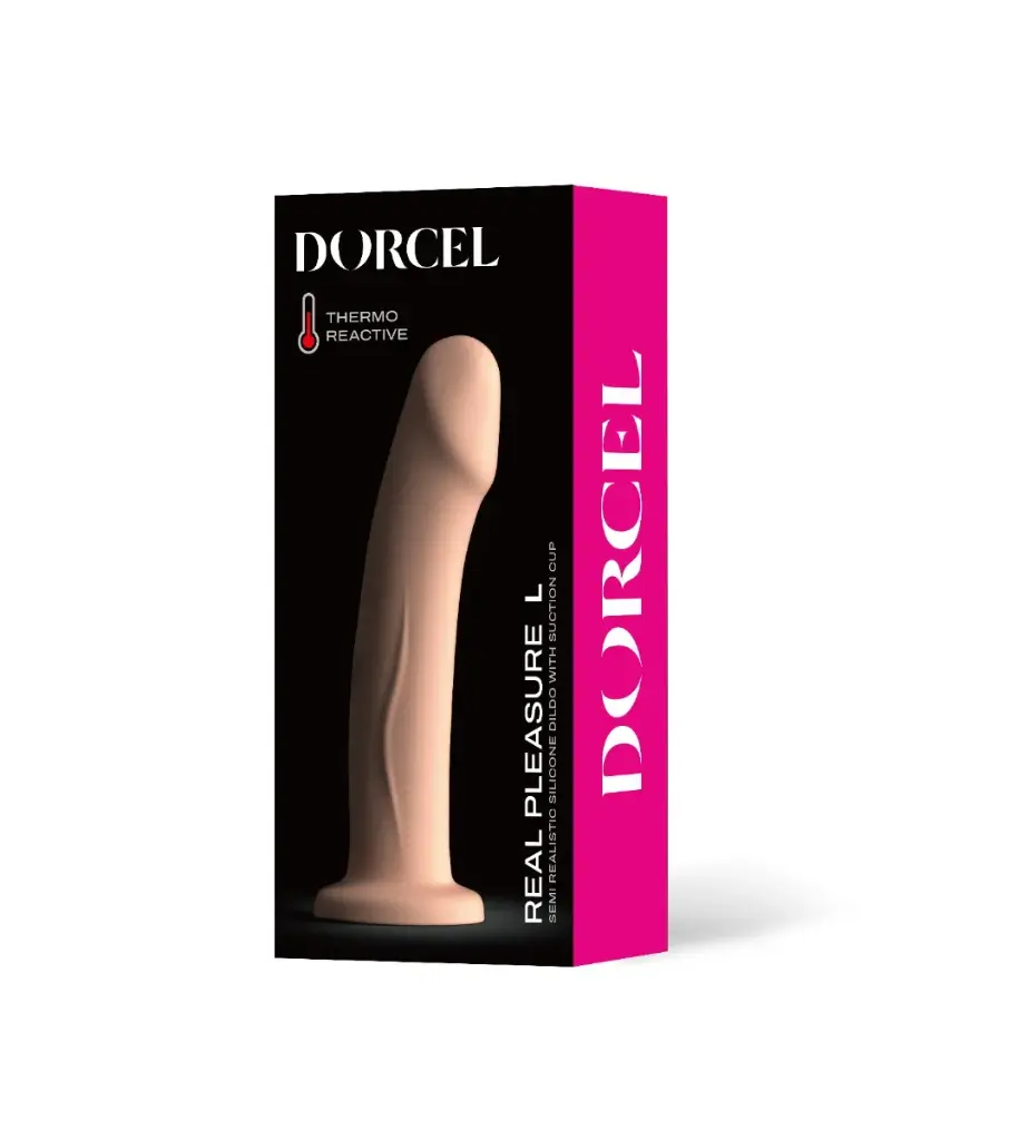 Godemichet semi réaliste ventouse Thermo Réactive DORCEL "Real Pleasure M" 6073025 - Vanilla