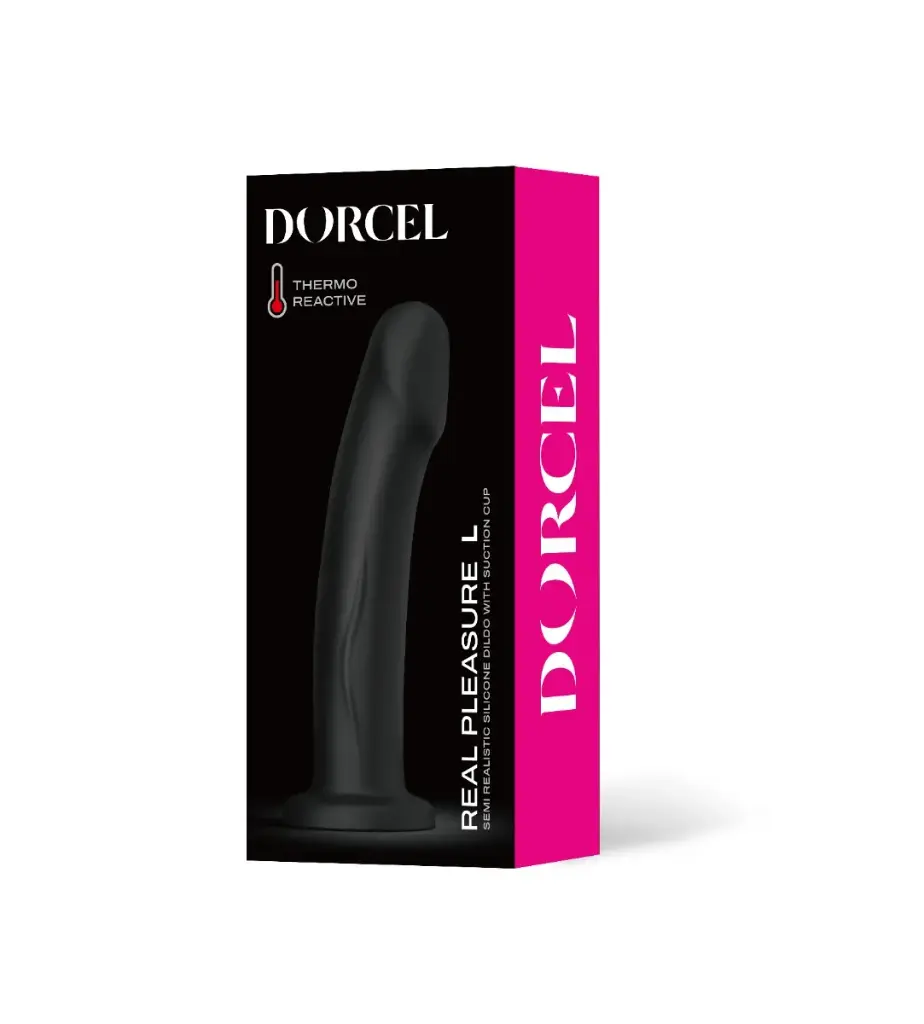 Godemichet semi réaliste ventouse Thermo Réactive DORCEL "Real Pleasure L" 6072998 - Black