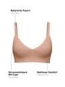 Soutien-gorge souple avec coussinets amovibles CALIDA "Natural Skin" 03139 - Timeless Taupe 905