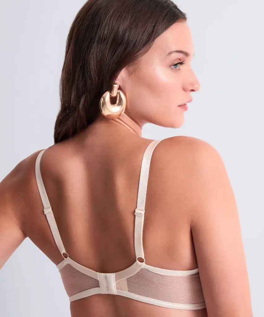 Soutien-gorge armature triangle plongeant AUBADE                     "Iconic Calypso" 6CF12 - Dune DUNN