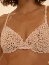 Soutien-gorge avec armatures SIMONE PERELE "Subtile" 19Y310 - Peau Rosée 739