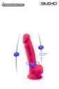 Godemichet réaliste ventouse avec testicules SILEXD "Thermo Réactive Modèle 1" SD220215NB - Rose 17,75cm x 3,8cm
