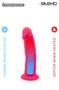 Godemichet réaliste ventouse SILEXD "Thermo Réactive Modèle 2" SD220611NB - Rose 19,2cm x 4,7cm