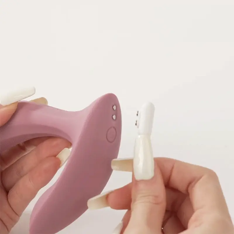 Vibromasseur contrôlé via app & double stimulation SVAKOM "Erica" - Bleu 