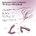 Vibromasseur contrôlé via app & double stimulation SVAKOM "Erica" - Rose