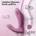 Vibromasseur contrôlé via app & double stimulation SVAKOM "Erica" - Rose