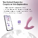 Vibromasseur contrôlé via app & double stimulation SVAKOM "Erica" - Rose