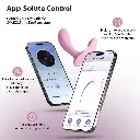 Vibromasseur contrôlé via app & double stimulation SVAKOM "Erica" - Rose