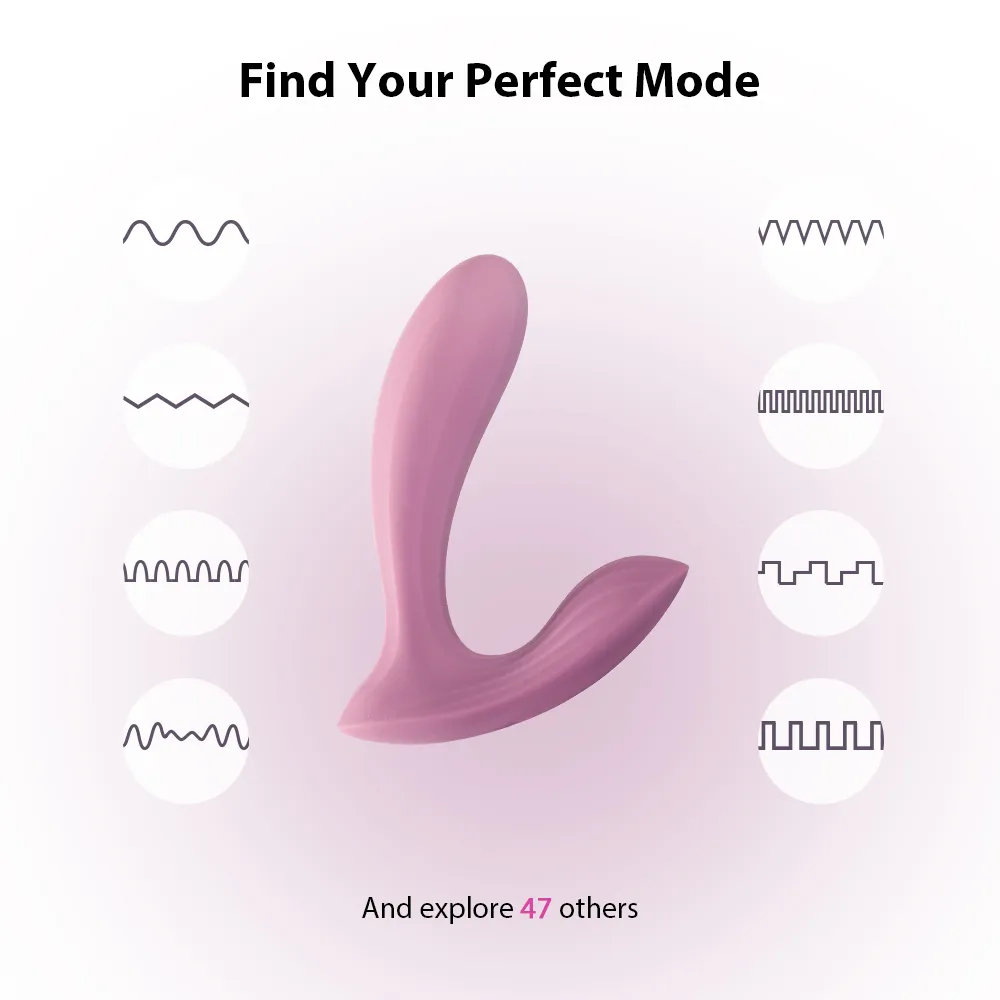 Vibromasseur contrôlé via app & double stimulation SVAKOM "Erica" - Rose