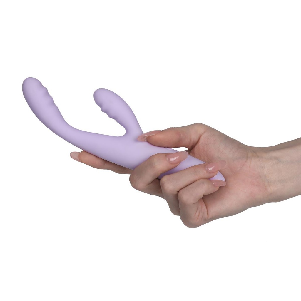 Vibromasseur contrôlé via app & double stimulation & tête chauffante SVAKOM "Cici + 2" - Lavande 