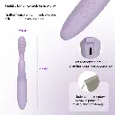 Vibromasseur contrôlé via app & double stimulation & tête chauffante SVAKOM "Cici + 2" - Lavande 