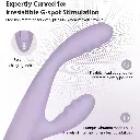 Vibromasseur contrôlé via app & double stimulation & tête chauffante SVAKOM "Cici + 2" - Lavande 