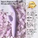 Vibromasseur contrôlé via app & double stimulation & tête chauffante SVAKOM "Cici + 2" - Lavande 