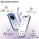 Vibromasseur contrôlé via app & double stimulation & tête chauffante SVAKOM "Cici + 2" - Lavande 