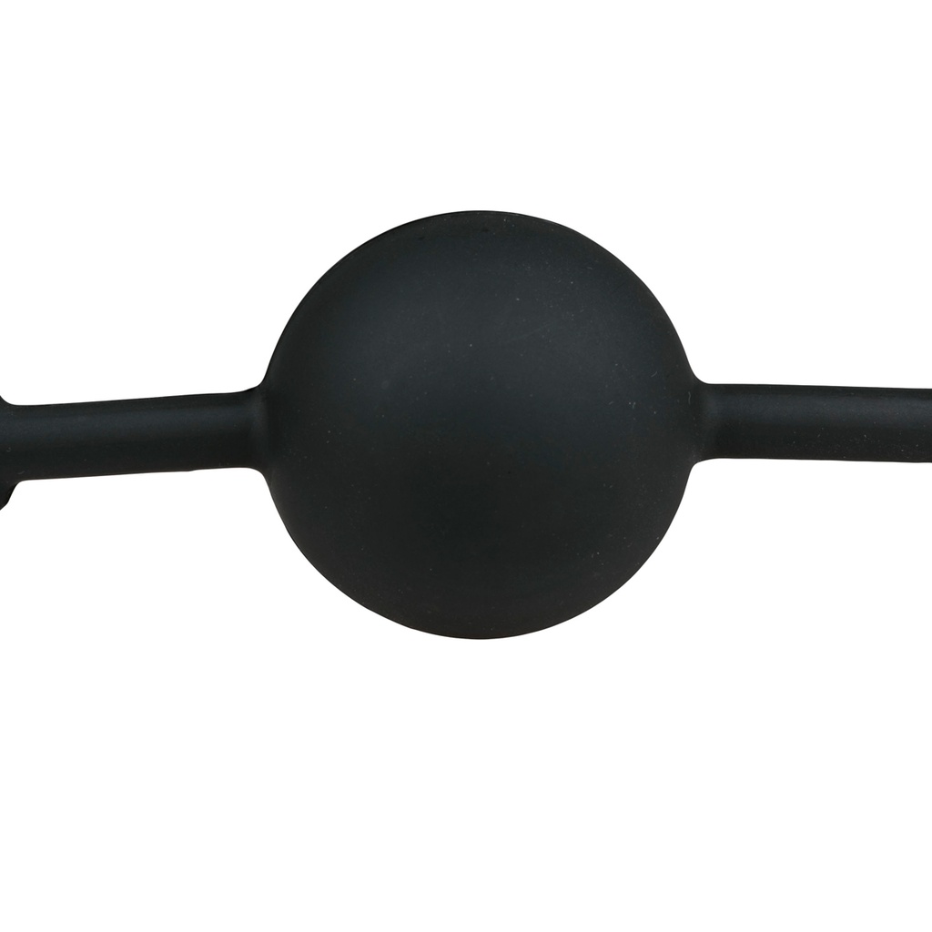 Bâillon balle en silicone EASYTOYS - Noir 