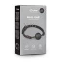 Bâillon balle en silicone EASYTOYS - Noir 