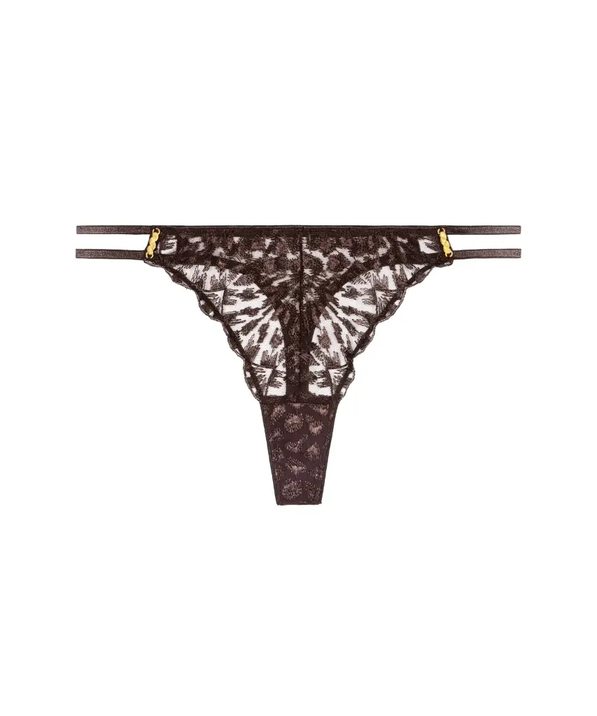 Tanga string AUBADE "Crazy In Love" 5D26 - Satin Brown SATI