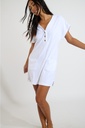 Robe de plage BANANA MOON "Lila Seasponge" - Blanc LLD10