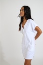 Robe de plage BANANA MOON "Lila Seasponge" - Blanc LLD10