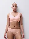 Brassière invisible avec coques et bretelles règlables CHANTELLE "SoftStretch" C26BQB - Fluor Pink 094