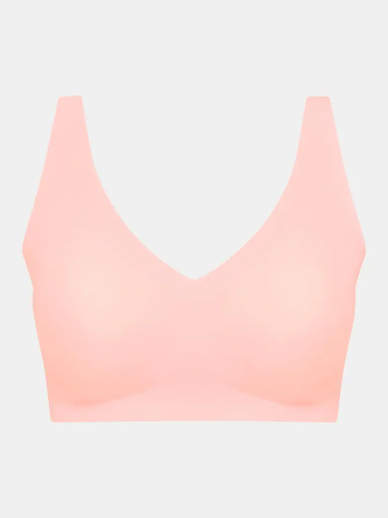 Brassière invisible avec coques et bretelles règlables CHANTELLE "SoftStretch" C26BQB - Fluor Pink 094
