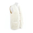 Gilet adulte 100% Laine DIRECT TANNERIE "GILET" - Ivoire