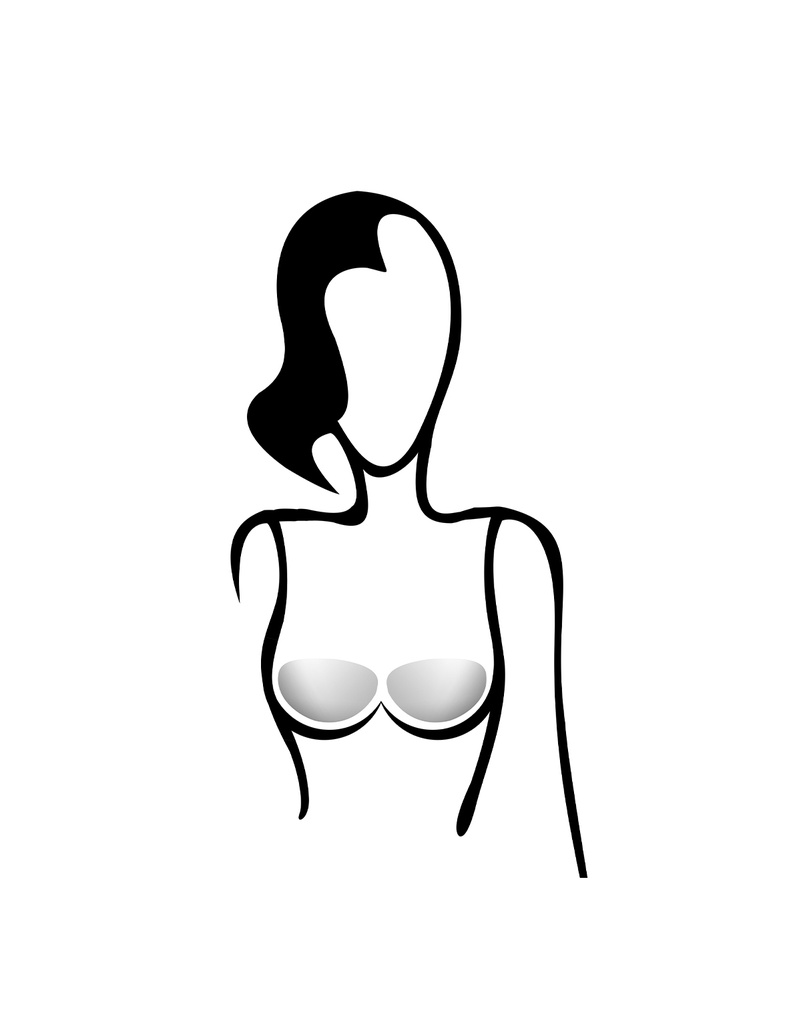 Coussinets push-up en silicone BRAZA "Add-a-Size" 7400 - Transparent 