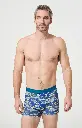 Boxer homme coton bio ARTHUR "Van Life" MAC - Marine VANNE26