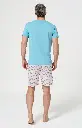 Pyjama short homme 100% coton bio ARTHUR "Pyj à Mât" PAU - Nude BOUTE26
