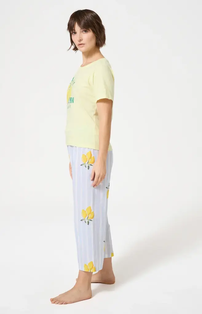 Pyjama femme ARTHUR "Lemon Chérie" ELO - Glace LEMOE26 