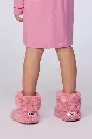 Pantoufles botte en polar WOODY 252-10-BOO-M - Rose 404