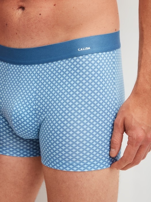 Boxer homme fantaisie 94% coton CALIDA "Cotton Code Design" 26980 - Atlantic 532