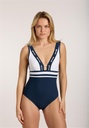 Maillot SUNFLAIR 22031 - Bleu/Blanc 2601