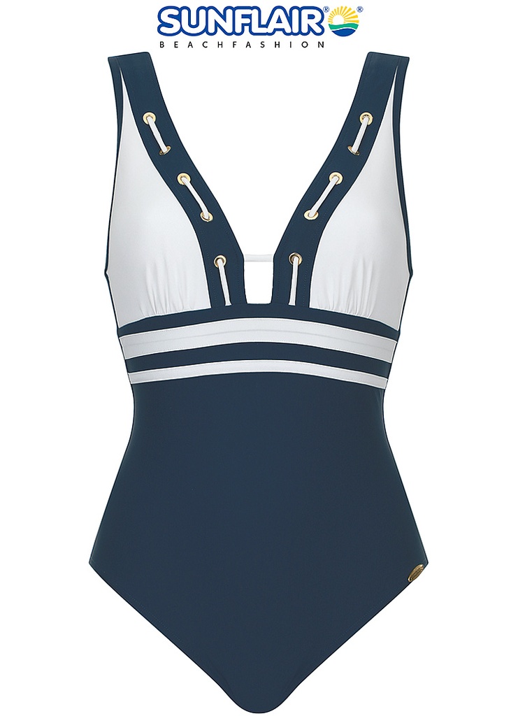 Maillot SUNFLAIR 22031 - Bleu/Blanc 2601