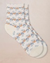 Chaussettes Dame BLEU FORET "All Over" FBU6603 - Ecru M2B