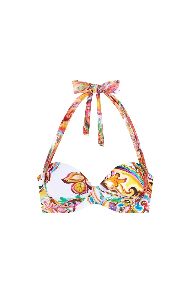 Haut de Bikini balconnet multi-positions PAIN DE SUCRE "Django 01" - Paisley 