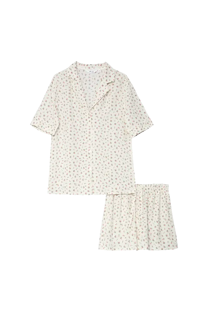 Pyjama short dame ARUELLE "Caprielle" S26-AR-CAPR-PS - Yellow