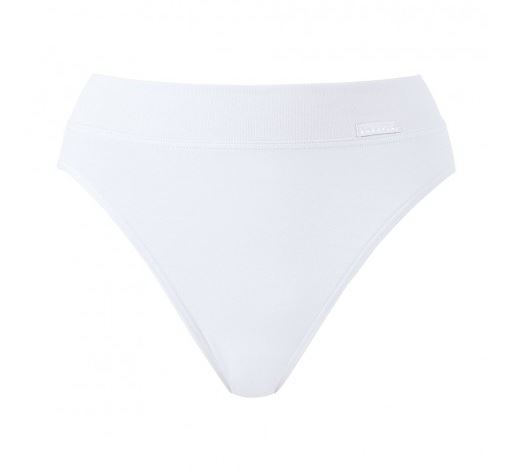 Slip confort 94% coton & large ceinture CALIDA "Elastic" 22030 - Blanc 001 (Gros plan)