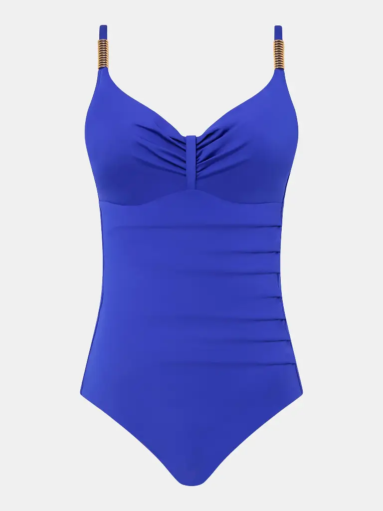 Maillot armaturé enveloppant CHANTELLE "Icon" C16VR0 - Bleu Grec C82