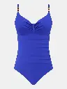Maillot armaturé enveloppant CHANTELLE "Icon" C16VR0 - Bleu Grec C82