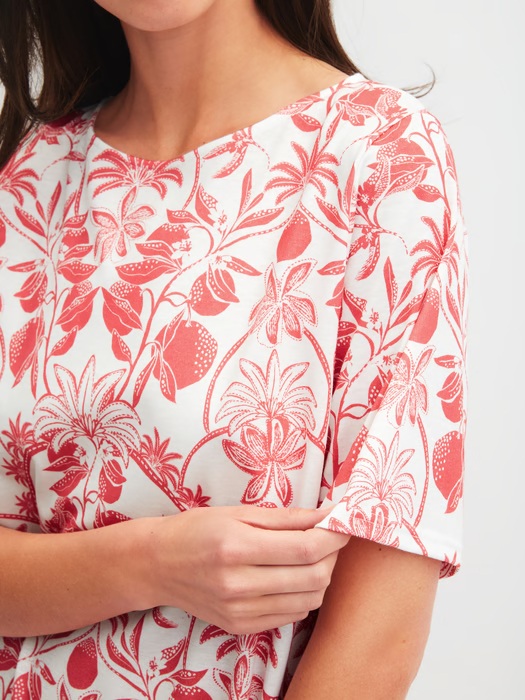 Chemise de nuit dame 95 cm CALIDA "Favourites Beach" 30108 - Rose of Sharon 164