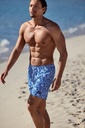 Short de bainDAVID MAN "Caicco" DM26-013 - Bleu Tropical MLT