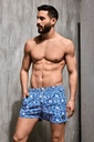 Short de bainDAVID MAN "Caicco" DM26-013 - Bleu Tropical MLT