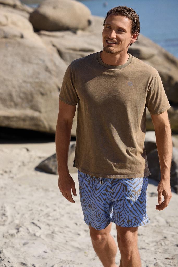 Short de bain DAVID MAN "Caicco" DM26-020 - Geometric MLT