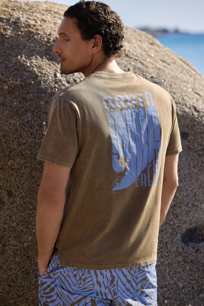 Short de bain DAVID MAN "Caicco" DM26-020 - Geometric MLT