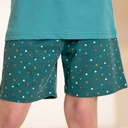 Pyjama enfant court JUSQU'AU LEVER DU JOUR "Foxy" 25EPFOC - Vert