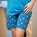 Pyjama adulte court JUSQU'AU LEVER DU JOUR "Mon Oreiller" 26EPMOC - Bleu