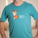 Pyjama adulte court JUSQU'AU LEVER DU JOUR "Foxy" 25EPFOC - Vert 
