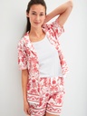Ensemble femme mache coute + pantalon  CALIDA "Favourites Beach" 14008 + 26055 - Rose of Sharon 164
